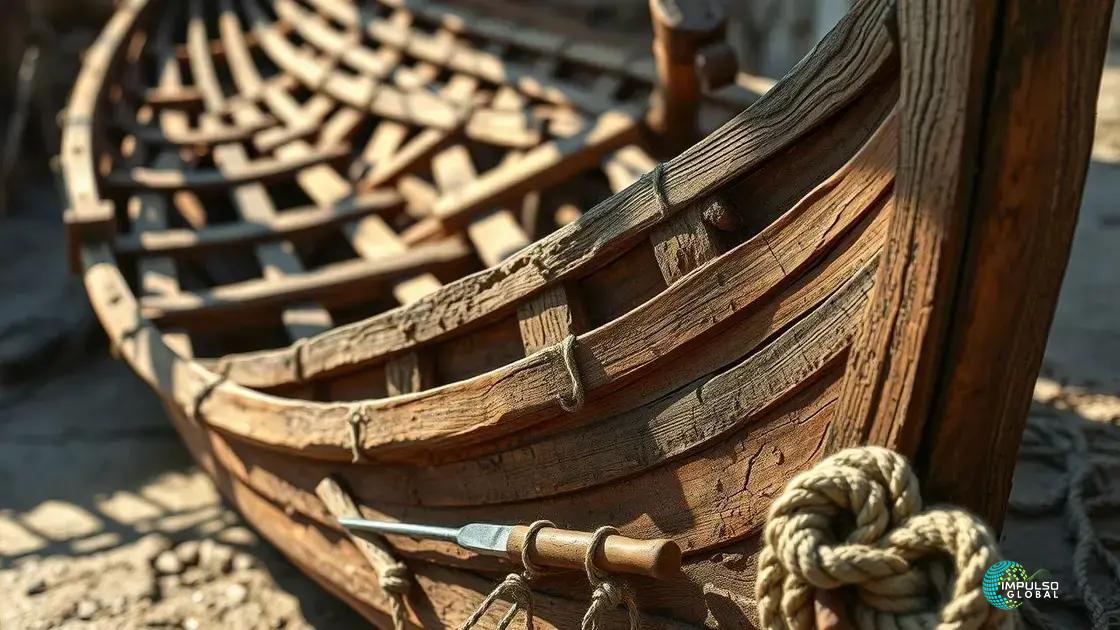 Características e construção do barco Características e construção do barco