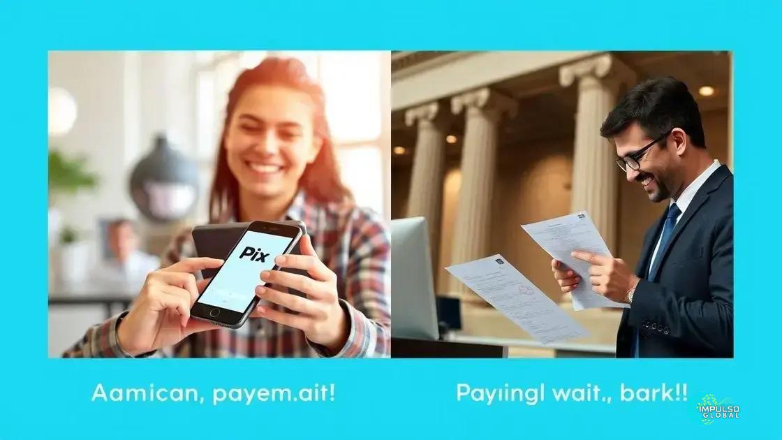 Comparação entre o Pix e sistemas de pagamento americanos