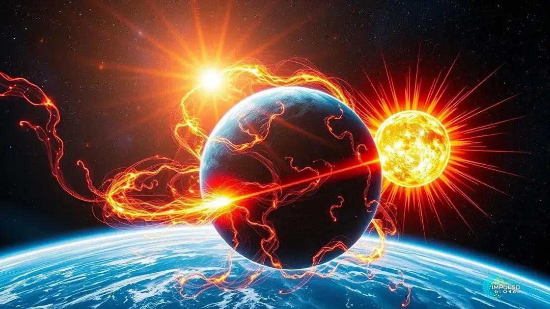 Impacto no clima espacial e tecnologia terrestre