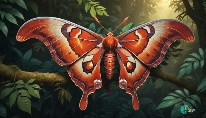 Mariposa Atlas: O incrível inseto gigante da Ásia Mariposa Atlas: O incrível inseto gigante da Ásia