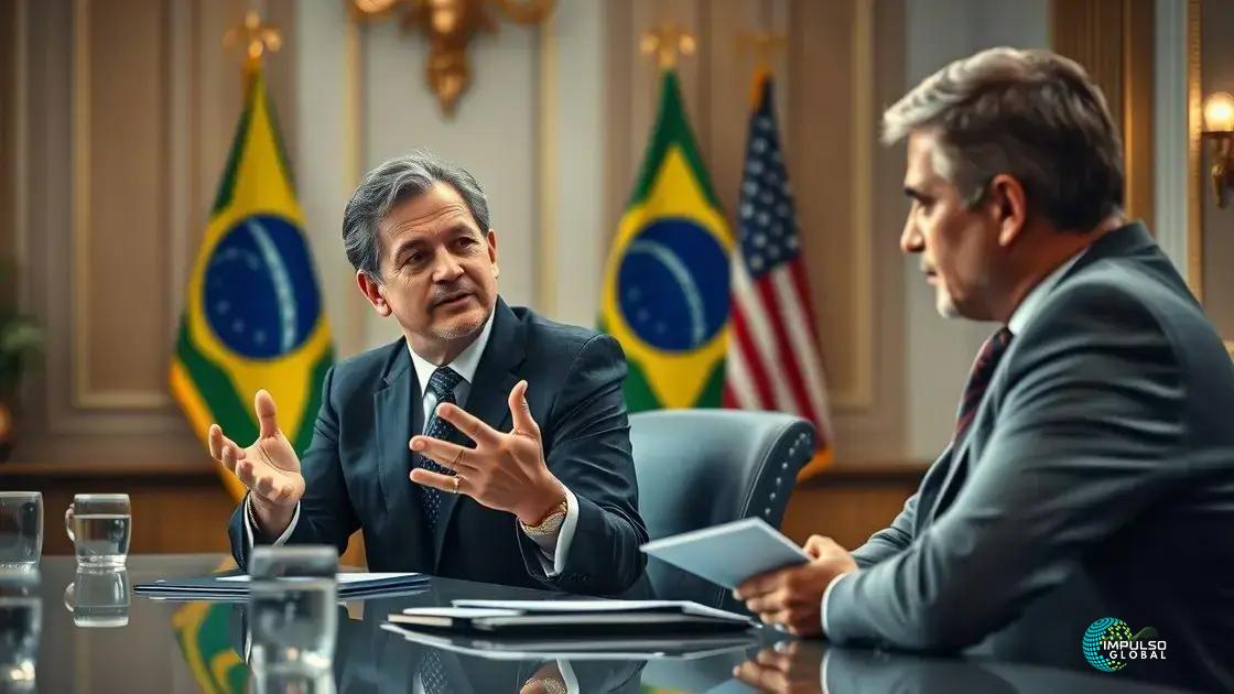 Possibilidade de negociação com os EUA