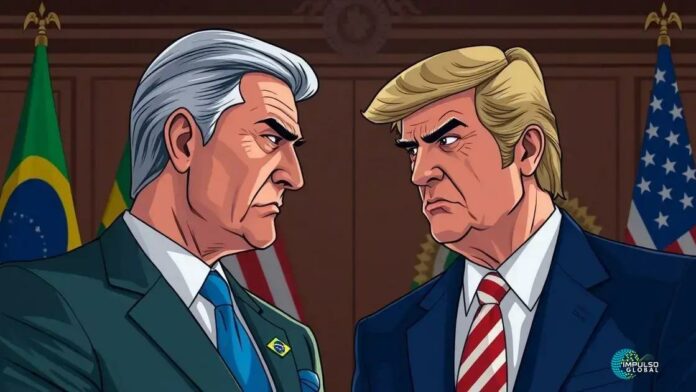 Reação de Lula às tarifas de Trump e tensões nas relações Brasil-EUA