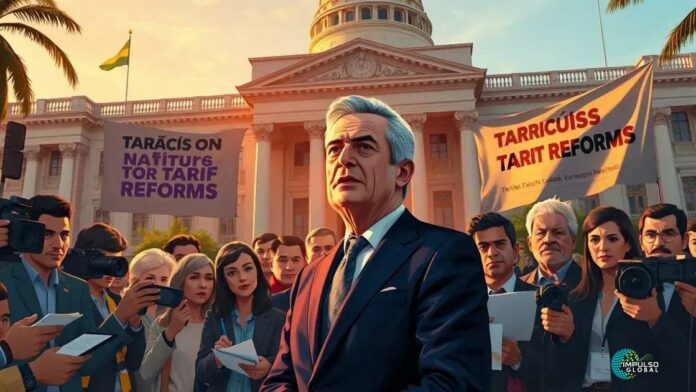 Tarcísio muda tom sobre tarifas e defende São Paulo em meio a tensões Tarcísio muda tom sobre tarifas e defende São Paulo em meio a tensões