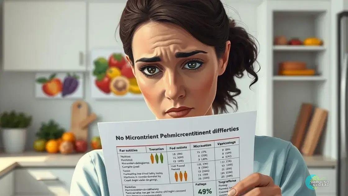 Os perigos da deficiência de micronutrientes Os perigos da deficiência de micronutrientes