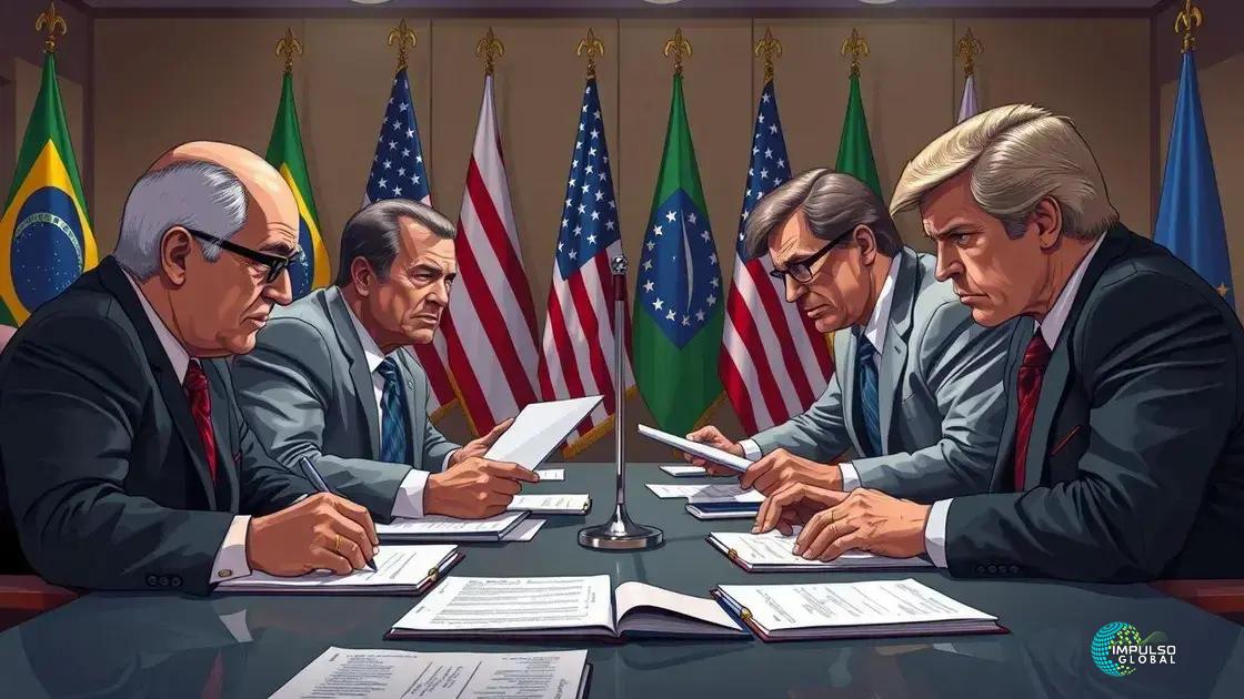 Taxação das exportações brasileiras de 50% por Trump: contexto e implicações. Taxação das exportações brasileiras de 50% por Trump: contexto e implicações.