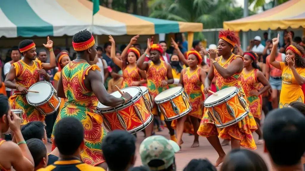 A presença marcante de Olodum A presença marcante de Olodum