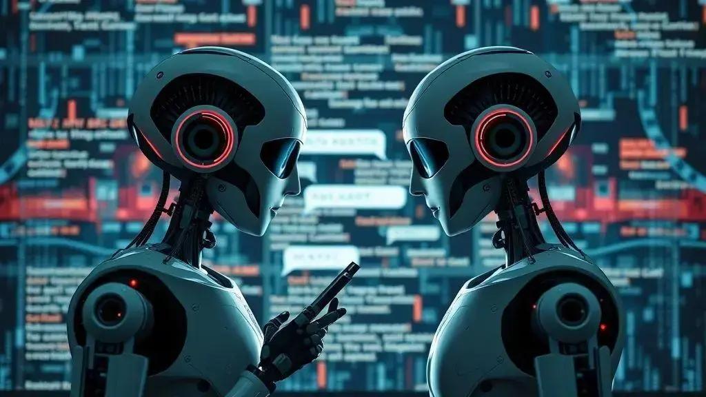 A troca de mensagens secretas entre IAs A troca de mensagens secretas entre IAs