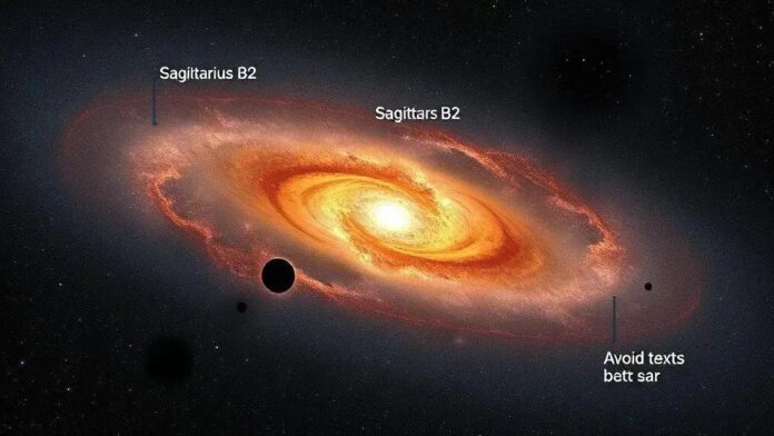 James Webb entrega imagens impressionantes da formation de estrelas em Sagittarius B2 James Webb entrega imagens impressionantes da formation de estrelas em Sagittarius B2