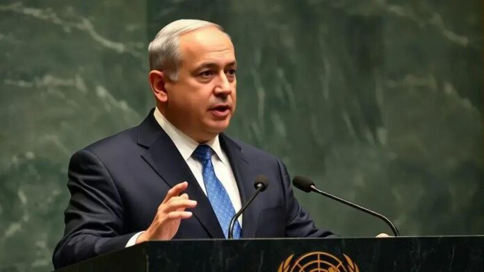 Netanyahu destaca reféns em discurso na ONU e provoca Gaza
