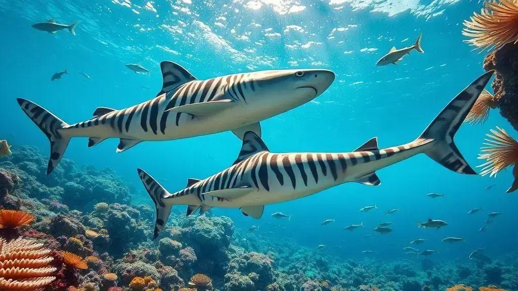 Tubarões-zebra e o comportamento de acasalamento Tubarões-zebra e o comportamento de acasalamento