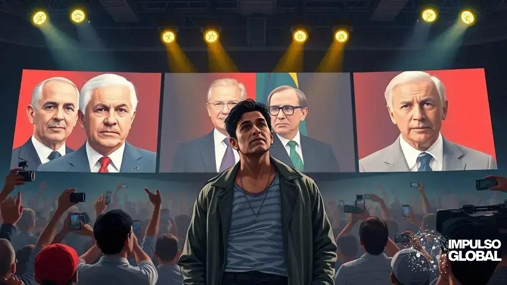 A comparação de Sandy Junior com figuras do entretenimento e política A comparação de Sandy Junior com figuras do entretenimento e política