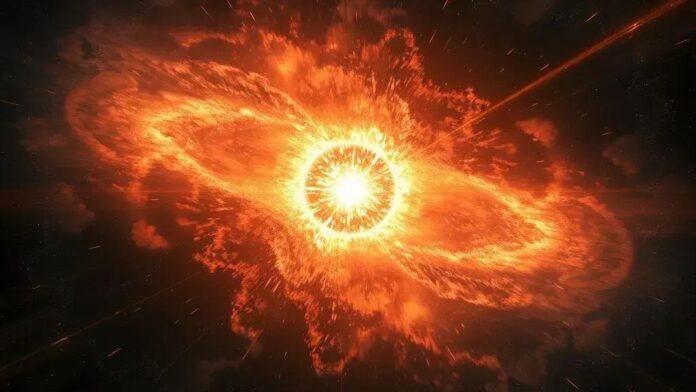 Astrônomos registram o nascimento de um magnetar após explosão de raios gama Astrônomos registram o nascimento de um magnetar após explosão de raios gama