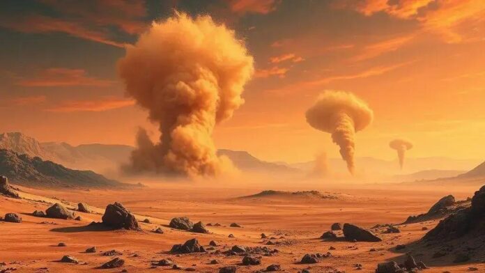 Descubra os avanços sobre tornados de poeira em Marte e inovações tech Descubra os avanços sobre tornados de poeira em Marte e inovações tech