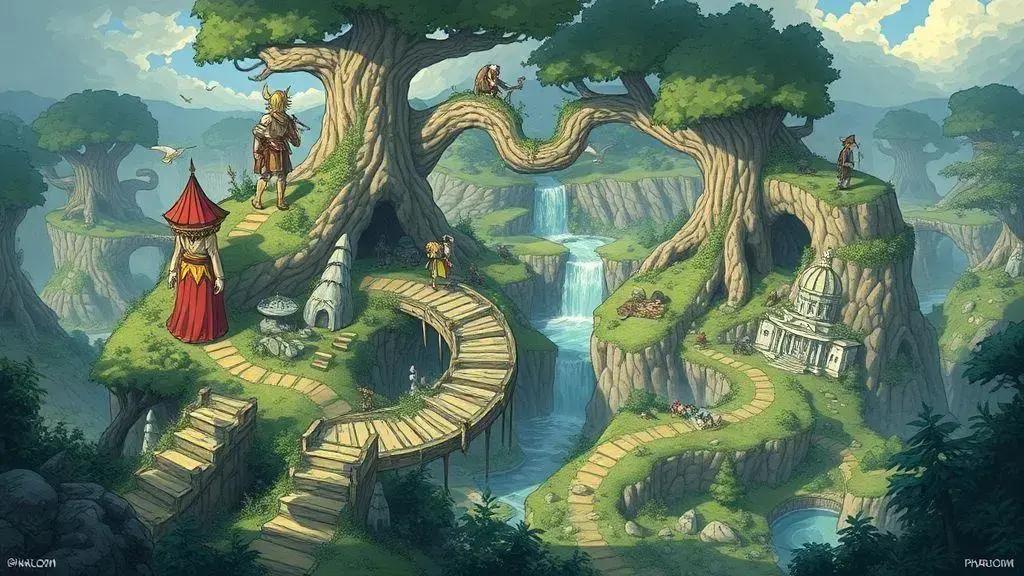 Explorando o mundo interconectado de Pharloom Explorando o mundo interconectado de Pharloom