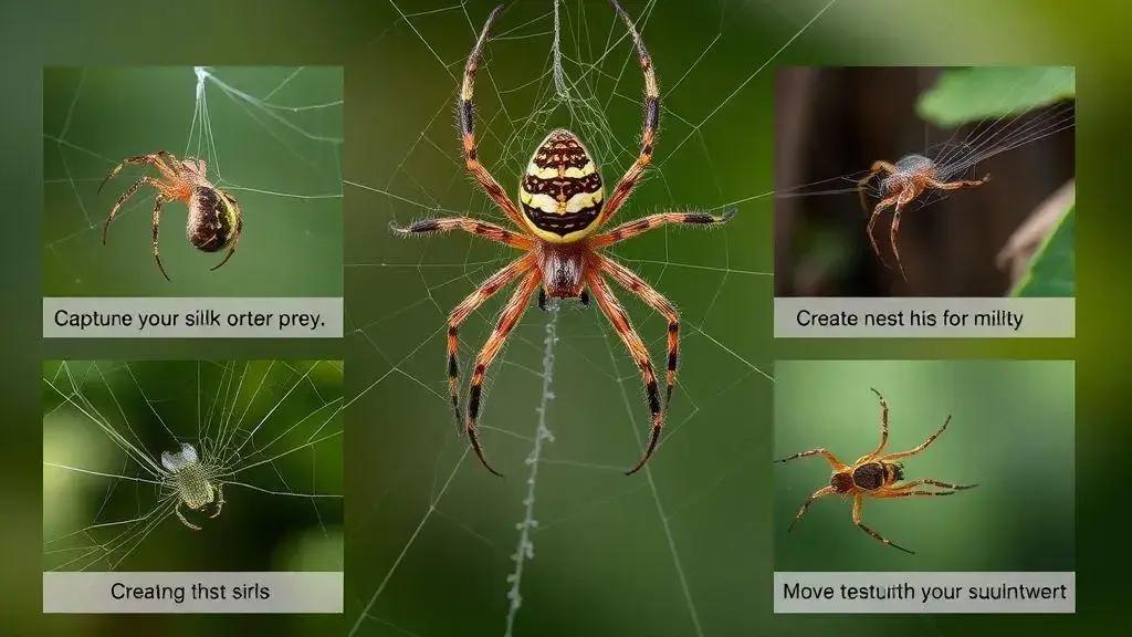 O impacto da seda de aranha na sobrevivência O impacto da seda de aranha na sobrevivência