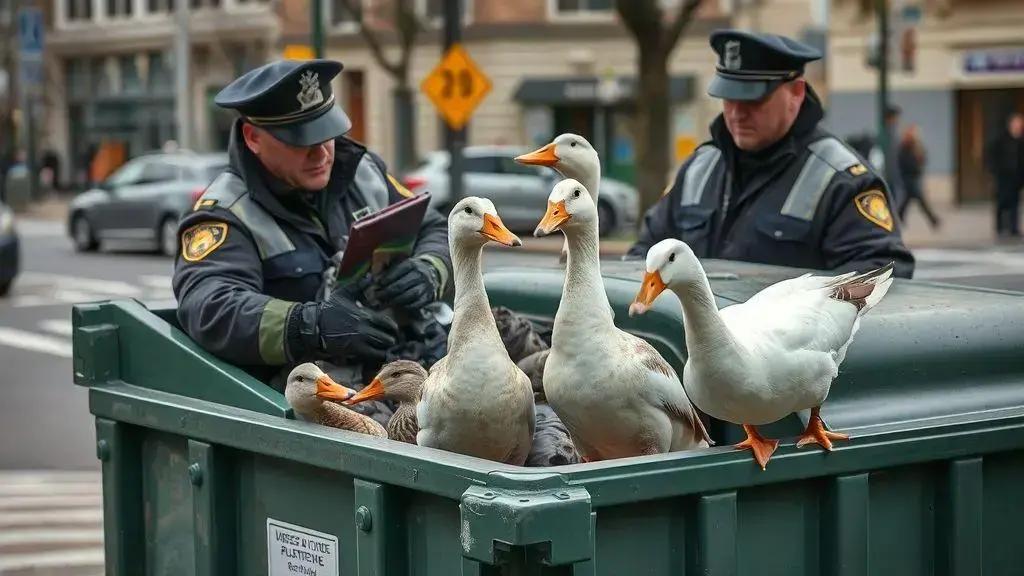 Prefeitura faz resgate de aves em caçamba no Centro do Rio. Prefeitura faz resgate de aves em caçamba no Centro do Rio.