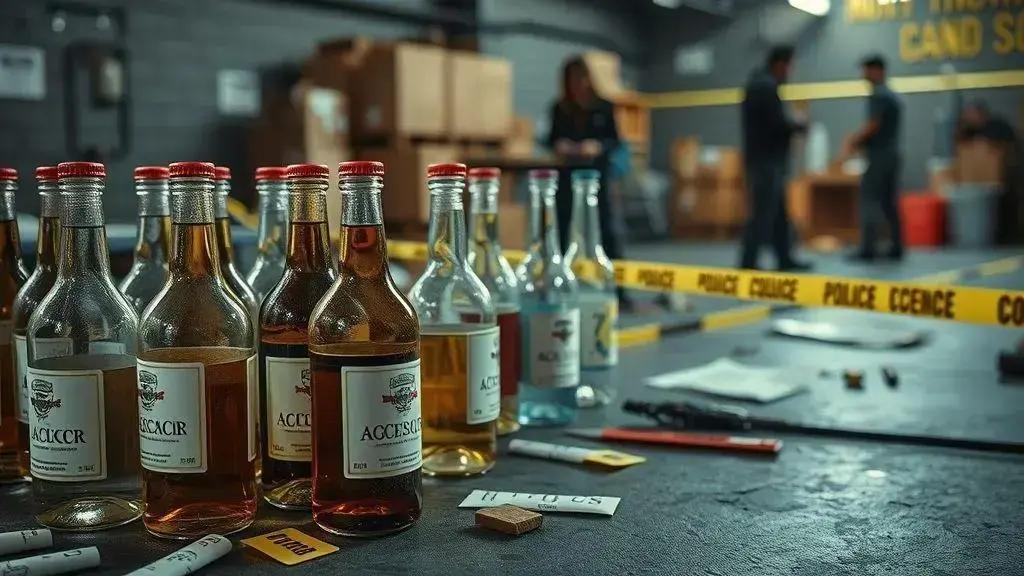 Prisões relacionadas à falsificação de bebidas e metanol em São Paulo. Prisões relacionadas à falsificação de bebidas e metanol em São Paulo.