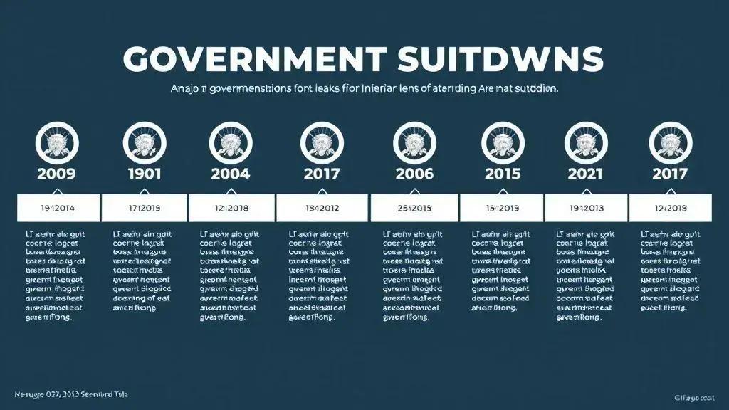 Retrospectiva dos shutdowns anteriores Retrospectiva dos shutdowns anteriores