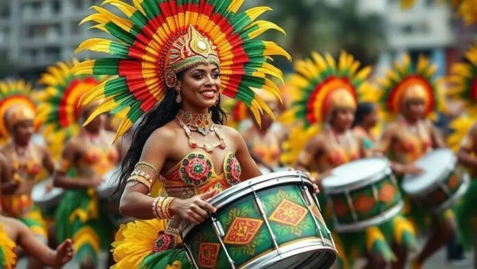 Atriz pornô gera polêmica ao ser coroada rainha de bateria no Rio