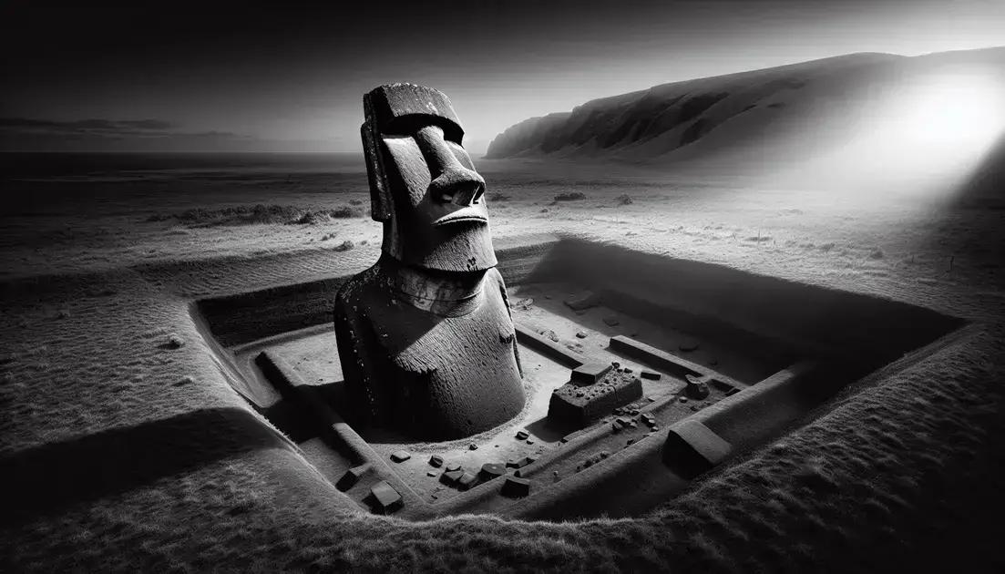 Cabeças da Ilha de Páscoa têm corpos