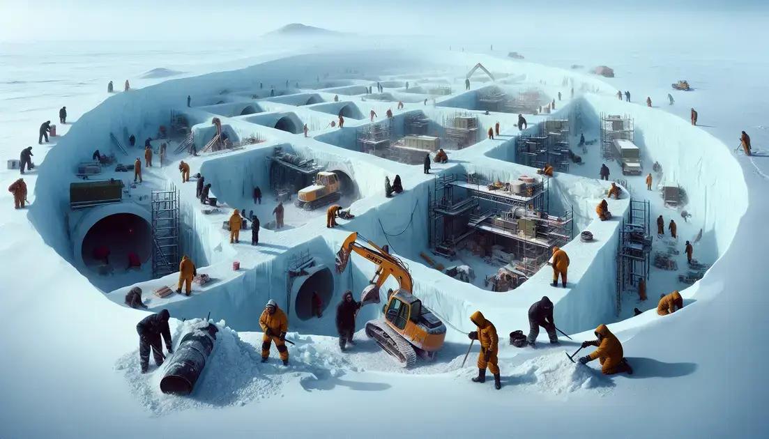 A construção secreta sob o gelo da Groenlândia