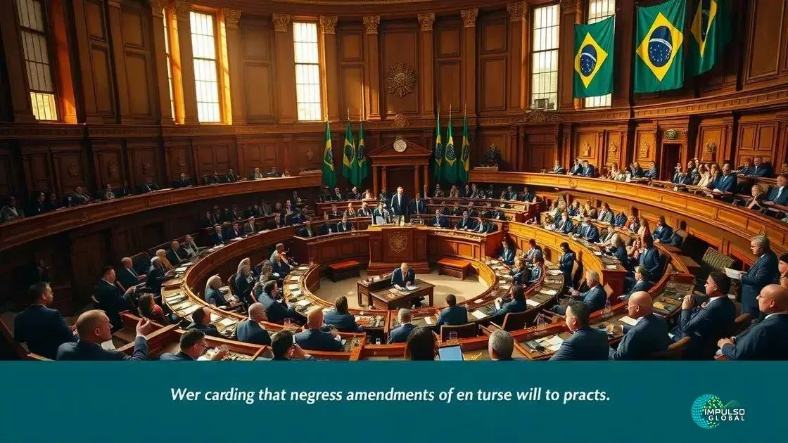 Contexto das emendas no Congresso Contexto das emendas no Congresso