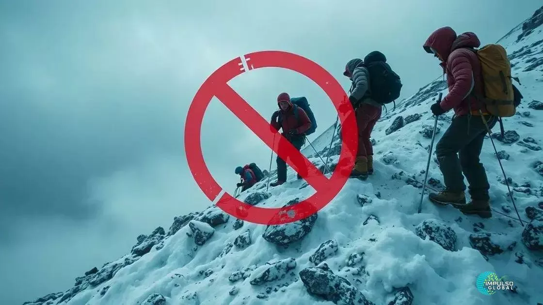 Desafios enfrentados por alpinistas