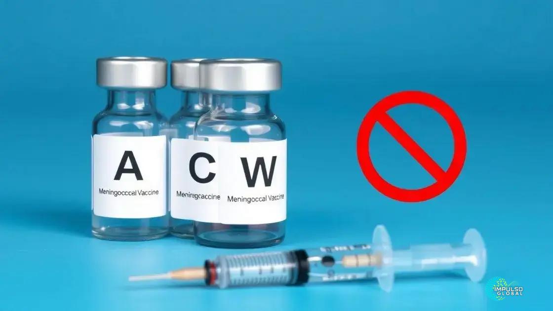 Diferença entre vacinas meningocócicas