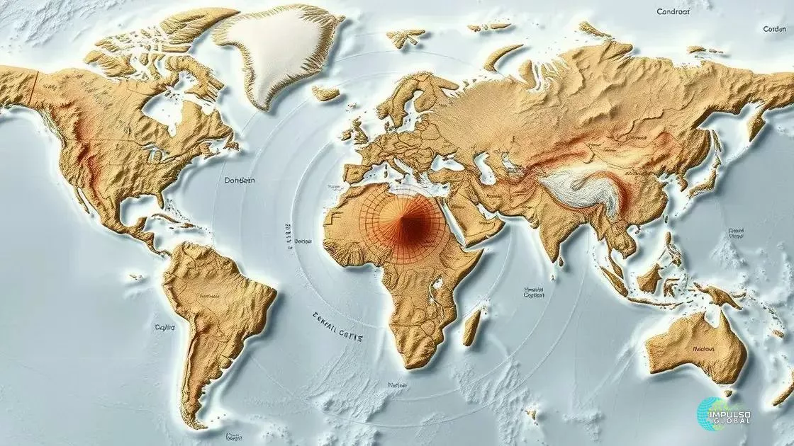 Localização do epicentro Localização do epicentro