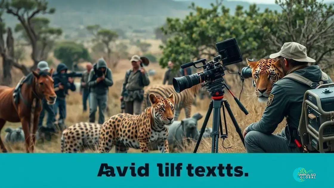 Os bastidores da gravação com animais exóticos