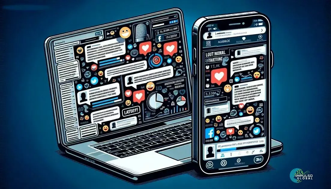 Reação nas redes sociais Reação nas redes sociais