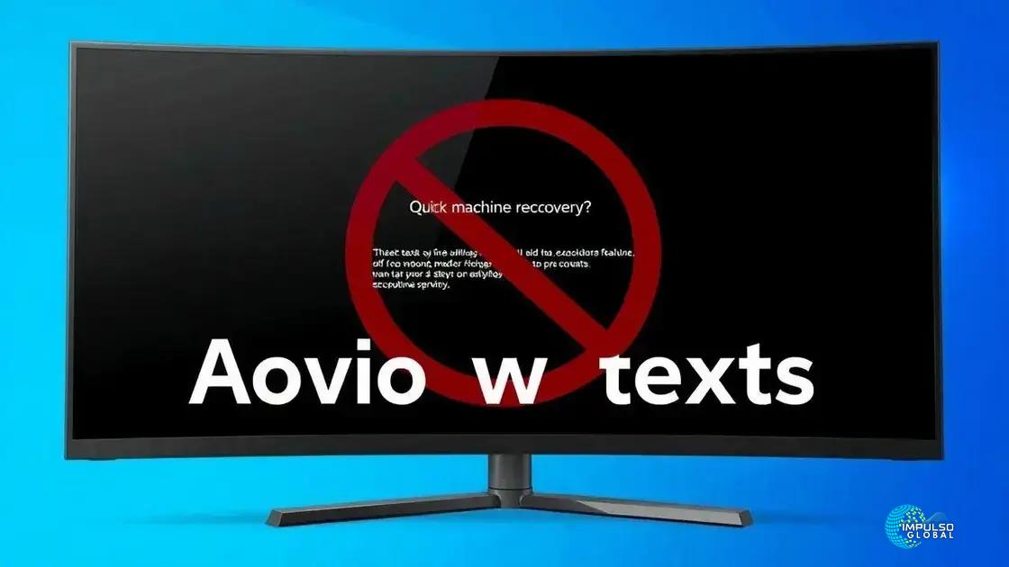 Recurso Quick Machine Recovery e sua importância