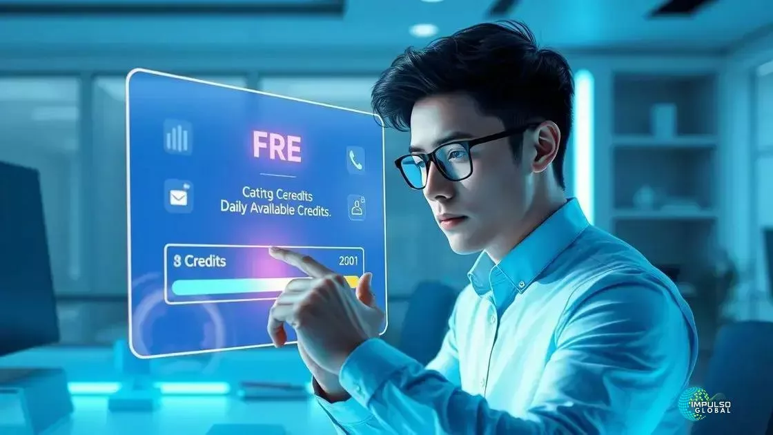 Como funciona o acesso gratuito e os créditos diários? Como funciona o acesso gratuito e os créditos diários?