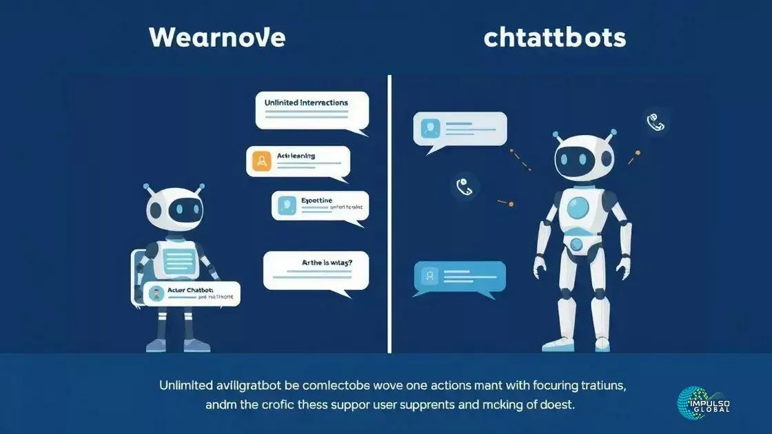 Comparativo com outros sistemas de chatbot Comparativo com outros sistemas de chatbot