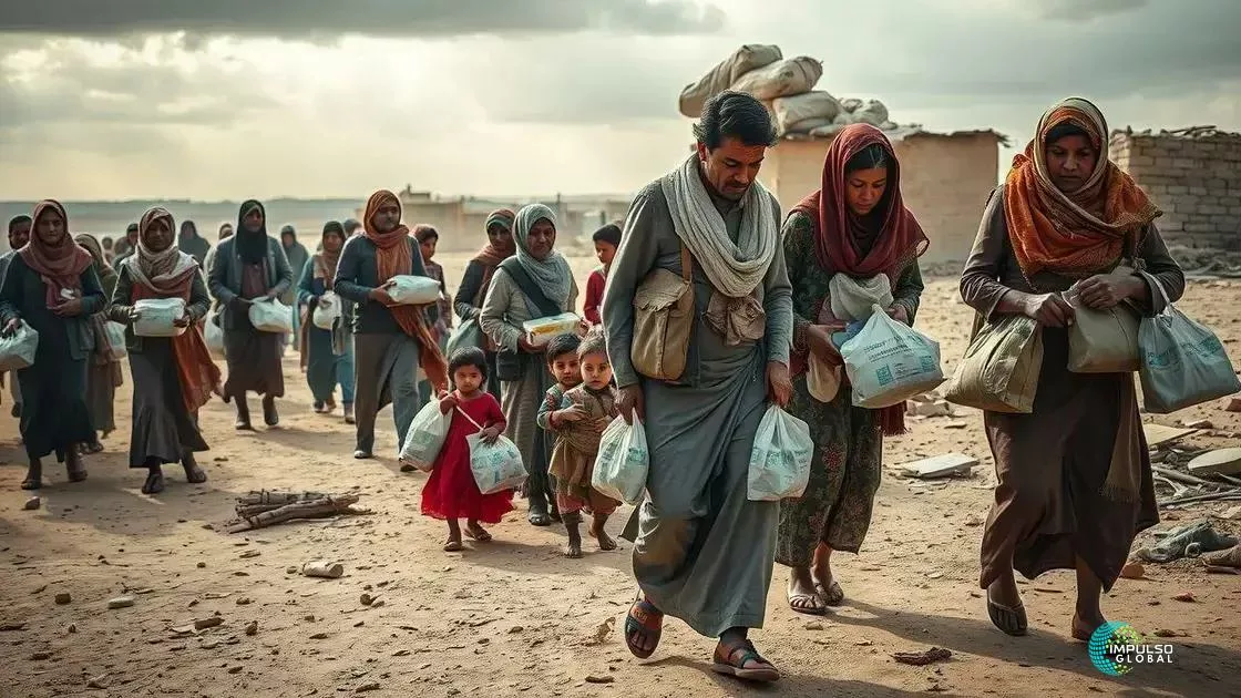 Impactos humanitários na região Impactos humanitários na região