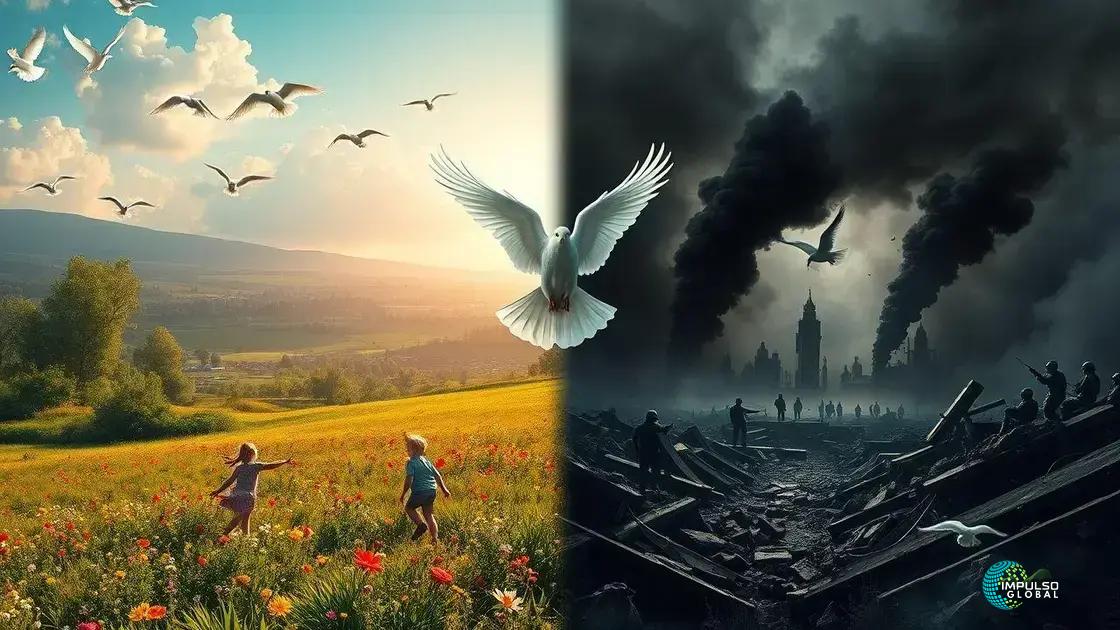 A questão da paz versus guerra