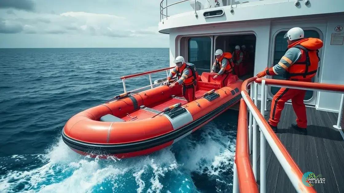 A resposta rápida da tripulação e o resgate A resposta rápida da tripulação e o resgate