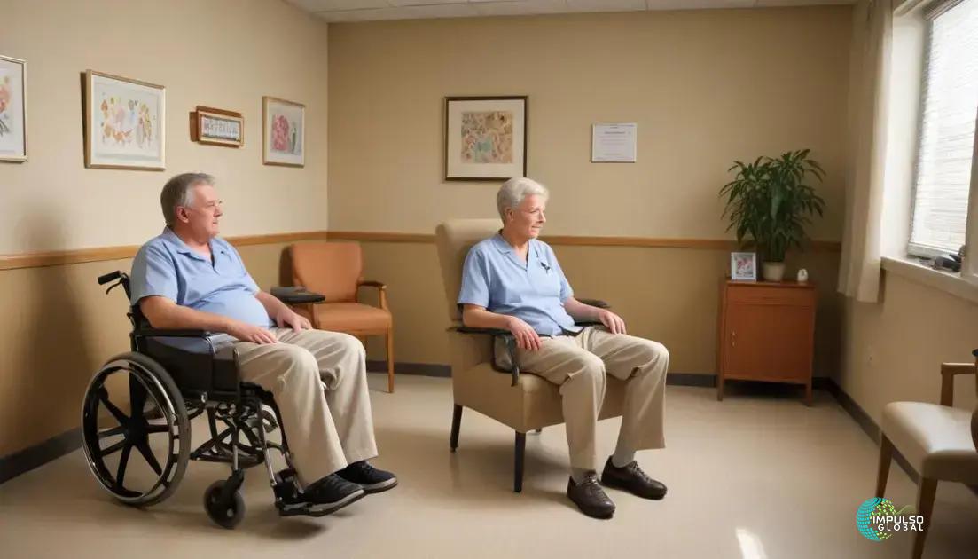 Apoio e reabilitação para pacientes