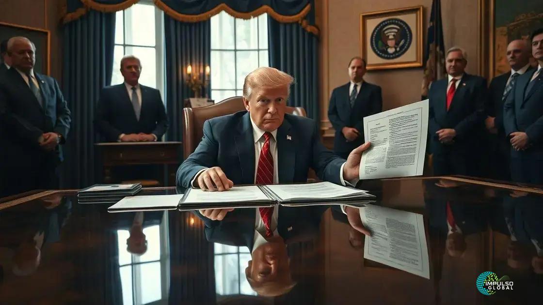 Expectativas para a sanção por Trump Expectativas para a sanção por Trump