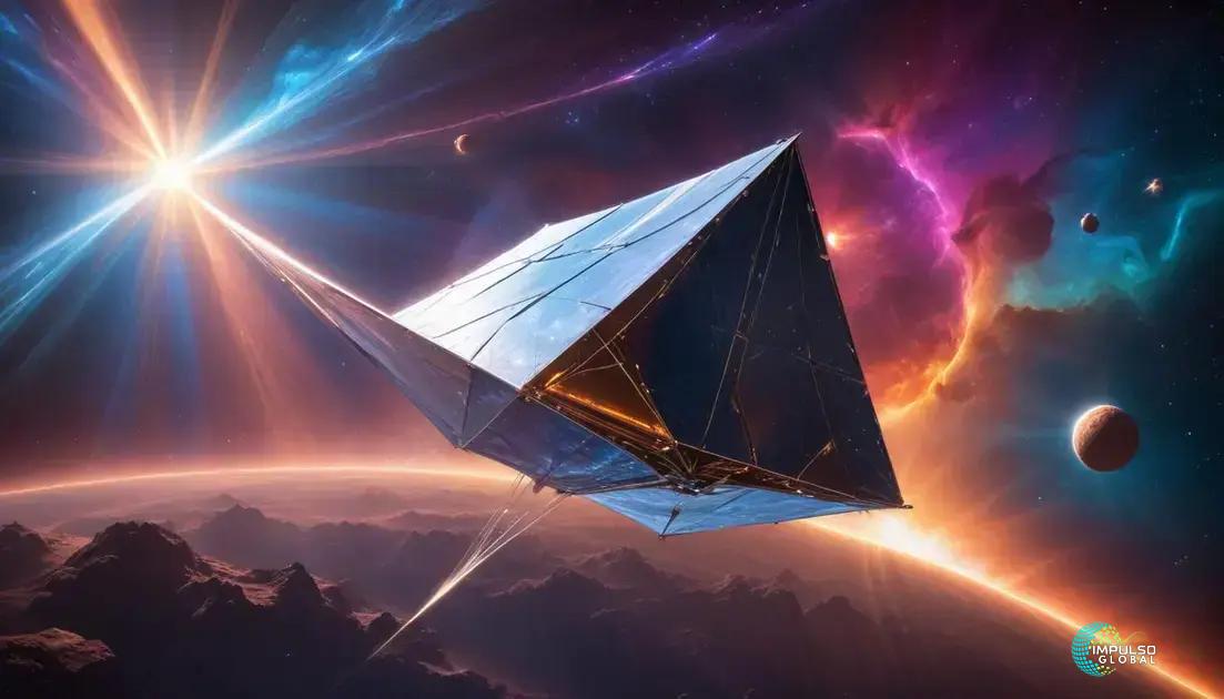 Futuro da exploração espacial com velas solares Futuro da exploração espacial com velas solares