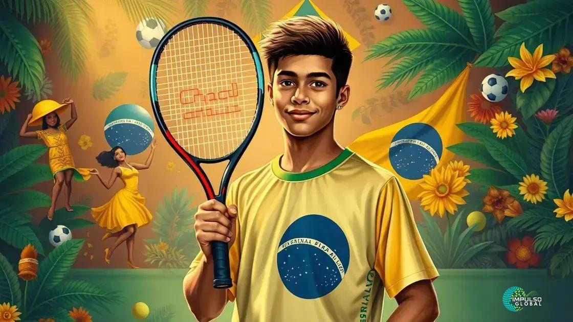 João Fonseca como um ícone cultural no esporte.