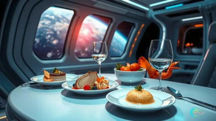 Menu espacial da chef Anne-Sophie Pic para a missão com Sophie Adenot Menu espacial da chef Anne-Sophie Pic para a missão com Sophie Adenot