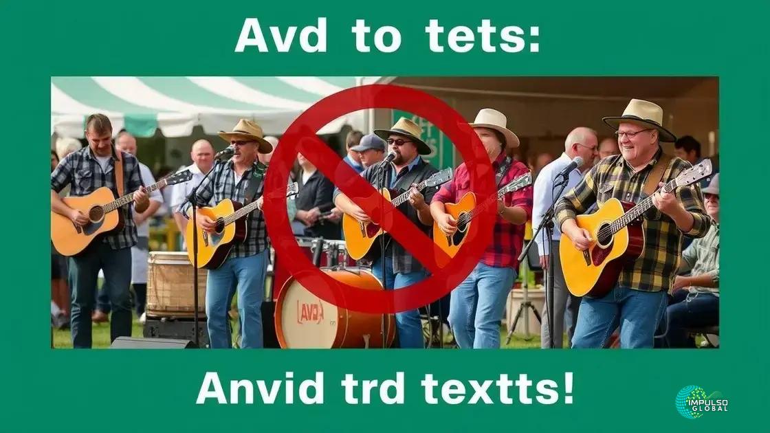 Músicos como defensores do setor agrícola