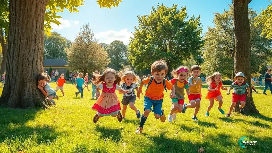 Sugestões de brincadeiras ao ar livre Sugestões de brincadeiras ao ar livre